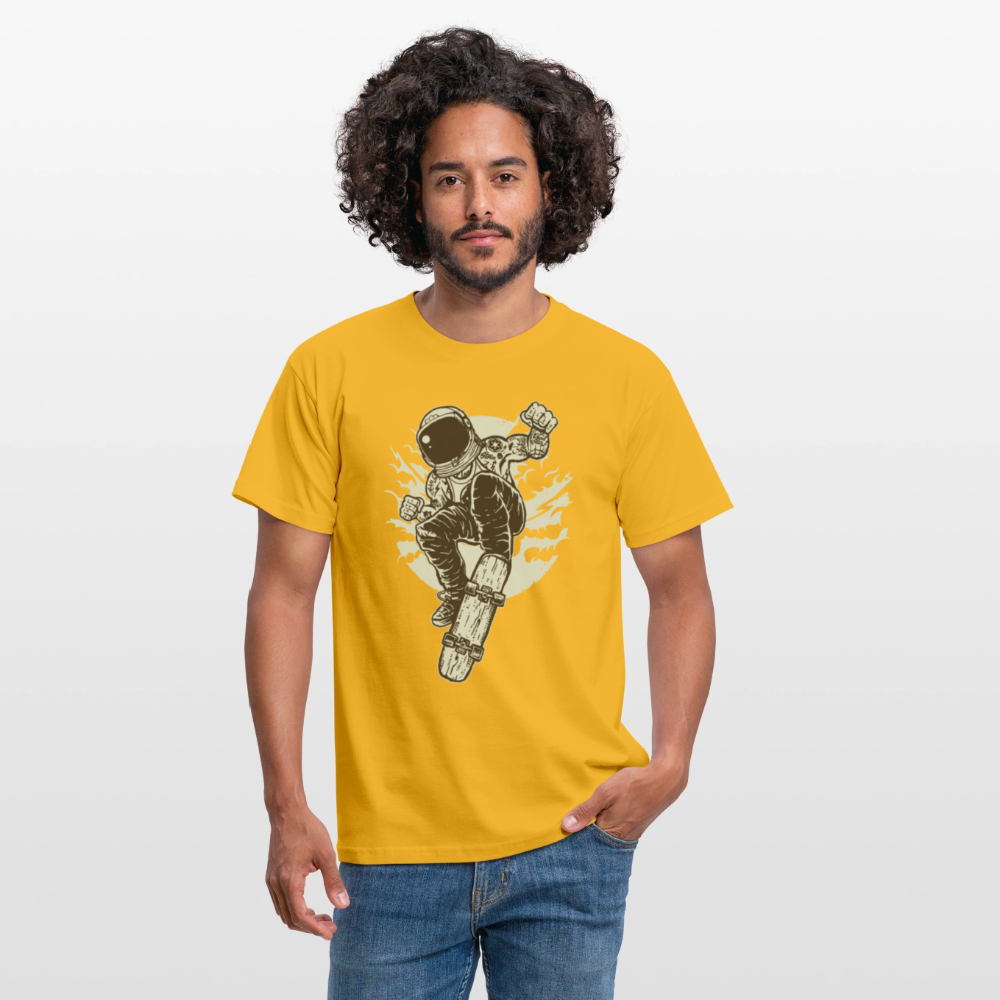 Männer T-Shirt Space Skater - Gelb