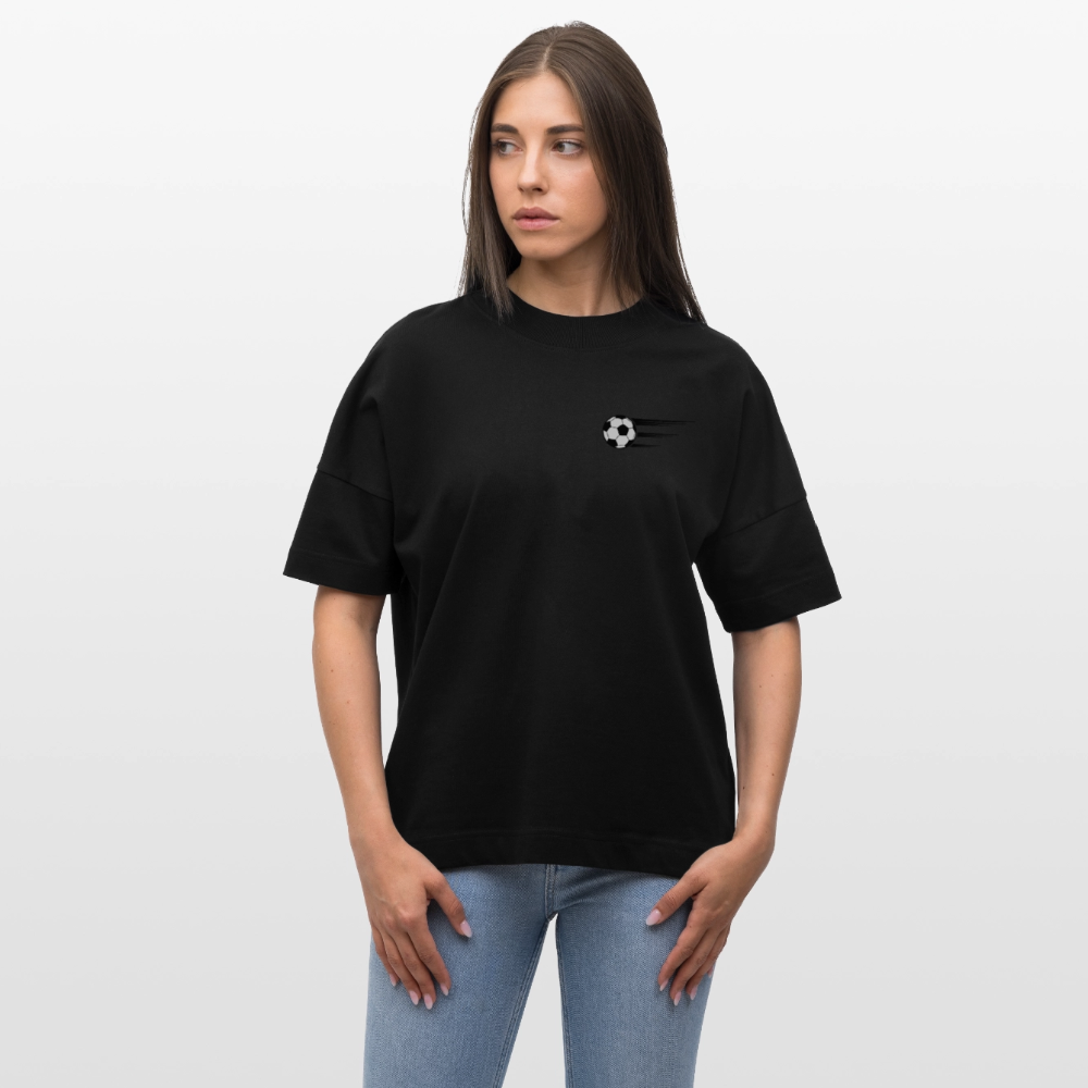 Stanley/Stella Oversized Unisex Bio T-Shirt Blaster Fussballfan - Schwarz
