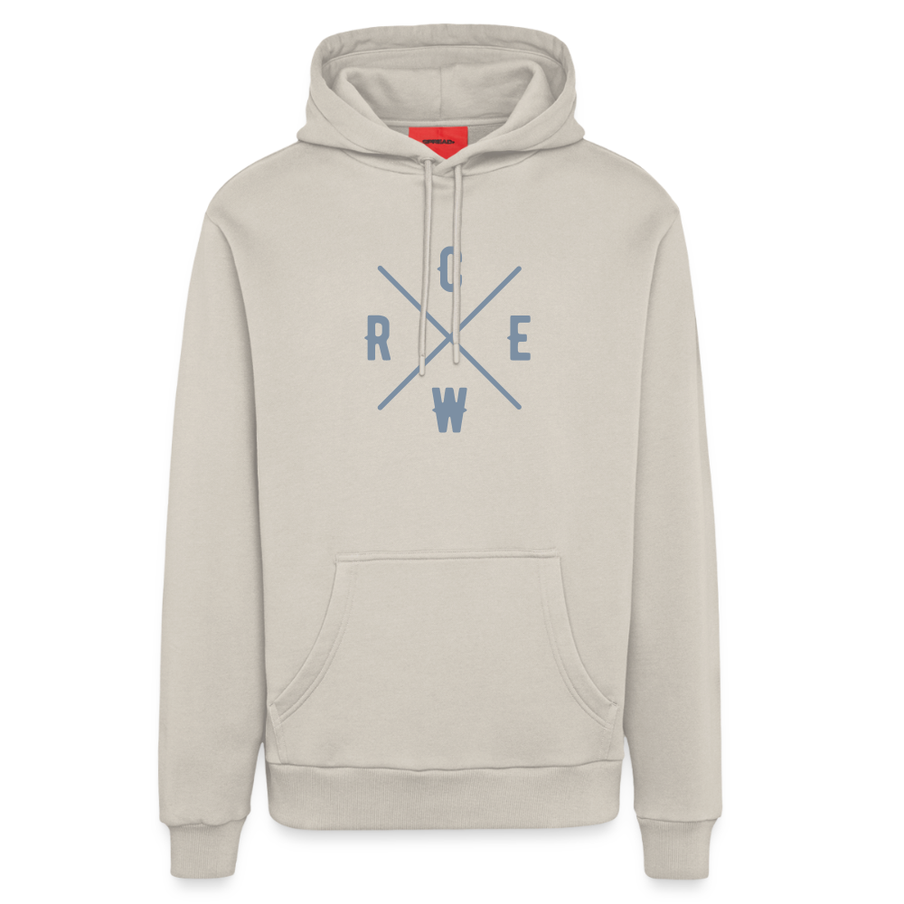 Organic Relaxed Hoodie Made in EU Crew - WARM CLAY