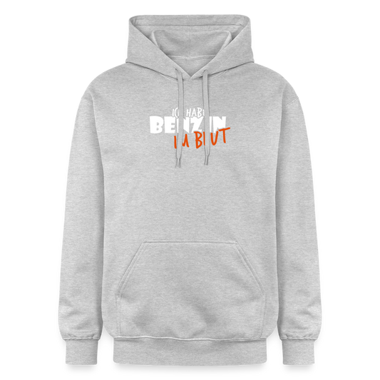 Gildan Unisex Softstyle® Midweight Hoodie Benzin im Blut - Hellgrau meliert