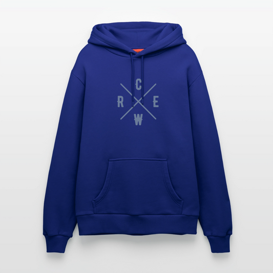 Organic Relaxed Hoodie Made in EU Crew - Iconic Blue