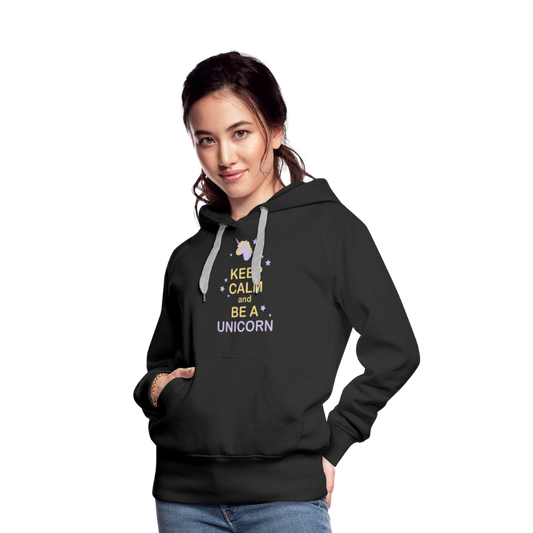Frauen Premium Hoodie Spruch - Schwarz