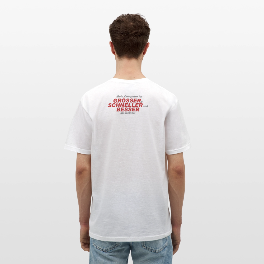 Männer T-Shirt Mein Computer - Weiß