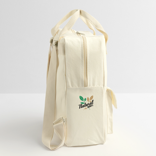 Retro Rucksack 100% Natural - Naturweiß