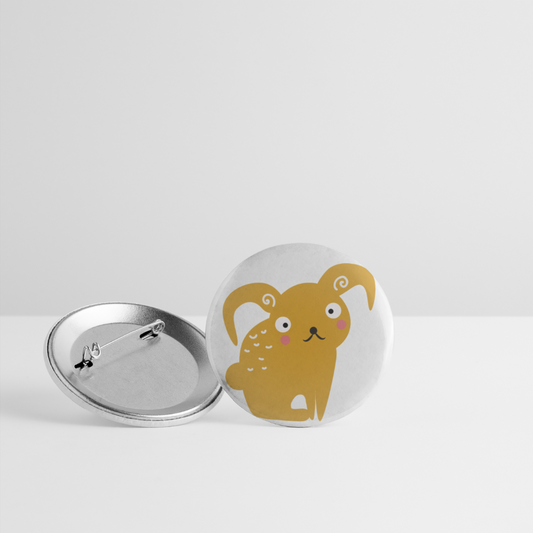 Buttons mittel 32 mm (5er Pack) Bunny - Weiß
