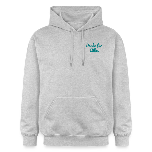 Gildan Unisex Softstyle® Midweight Hoodie Danke für Alles - Hellgrau meliert