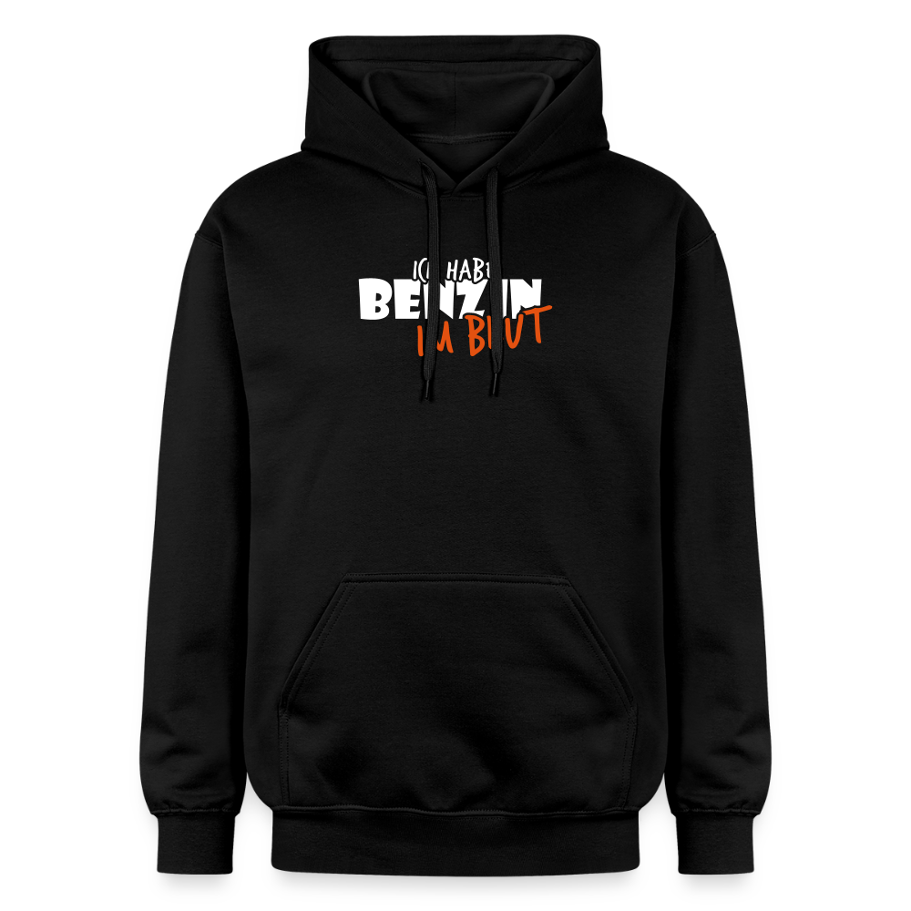 Gildan Unisex Softstyle® Midweight Hoodie Benzin im Blut - Schwarz