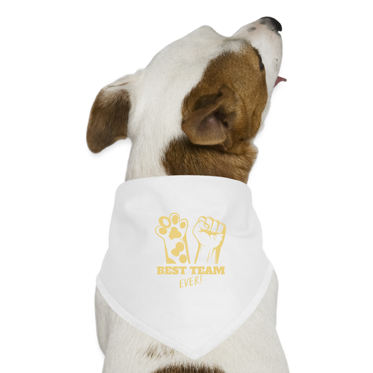 Hunde-Bandana Best Team..! - Weiß