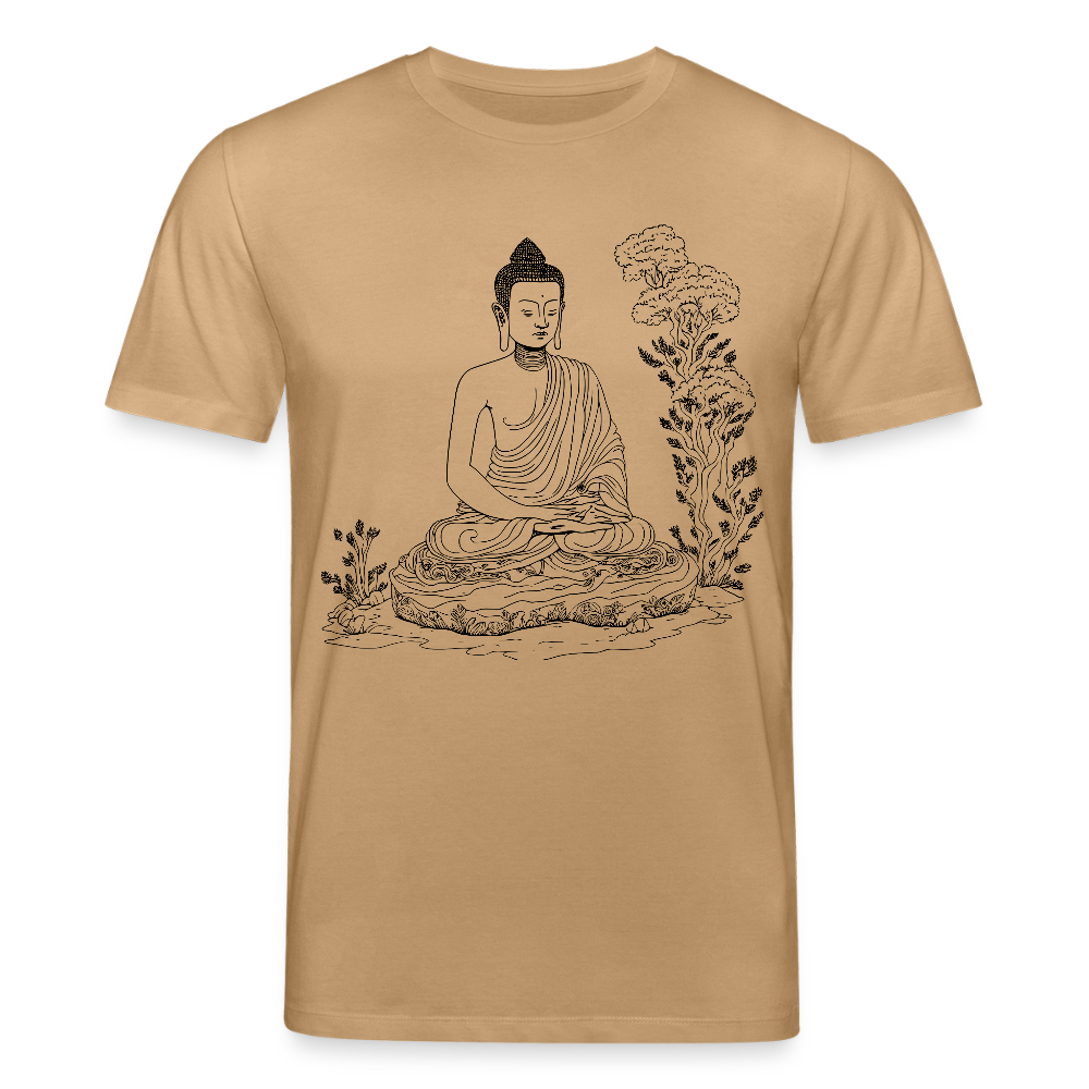 Unisex Bio-T-Shirt CREATOR Buddha Scene - Karamell 