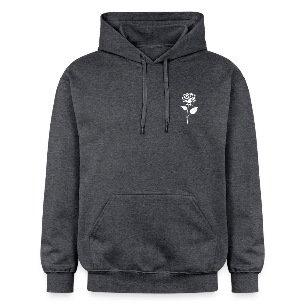 Gildan Unisex Softstyle® Midweight Hoodie Rose - Dunkelgrau meliert