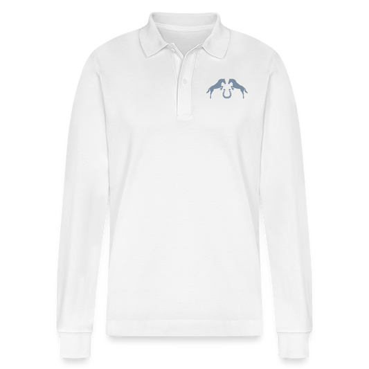 Stanley/Stella Unisex Bio-Langarm-Poloshirt Premium Prepster Horselove - Weiß
